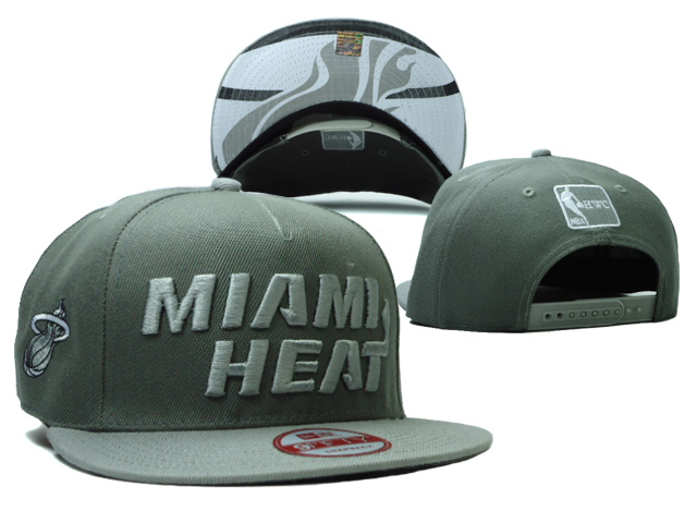 NBA Miami Heat NE Snapback Hat #166